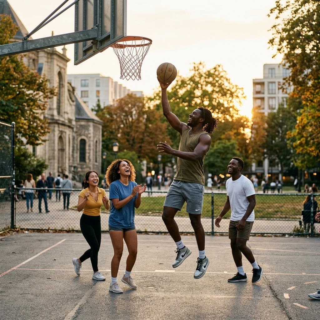 Pickup basketball